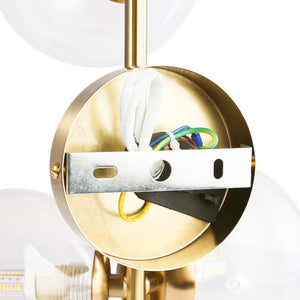 Aplique de pared con esferas de cristal "CATY" - 3 x G9 (12)