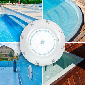Foco LED sumergible para piscina - 12V AC - 24W - IP68 - Ø295mm - Barcelona Led-
