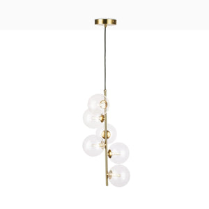 Lámpara colgante con esferas de cristal "ROMEE" - 6 x G9 - Barcelona Led-Decoración