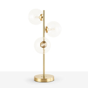 Lámpara de mesa con esferas de cristal "COMI" - 3 x G9 - Barcelona Led-Decoración