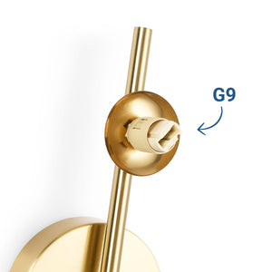 Aplique de pared con esferas de cristal "CATY" - 3 x G9 (13)