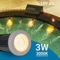 Submersible LED spotlight for pool - 12V AC - 3W - IP68 - Ø94mm 2