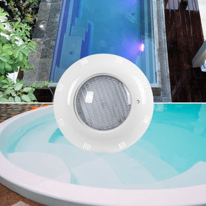 Foco LED sumergible para piscina de fibra - 12V AC - 24W - IP68 - Ø295mm - Barcelona Led-