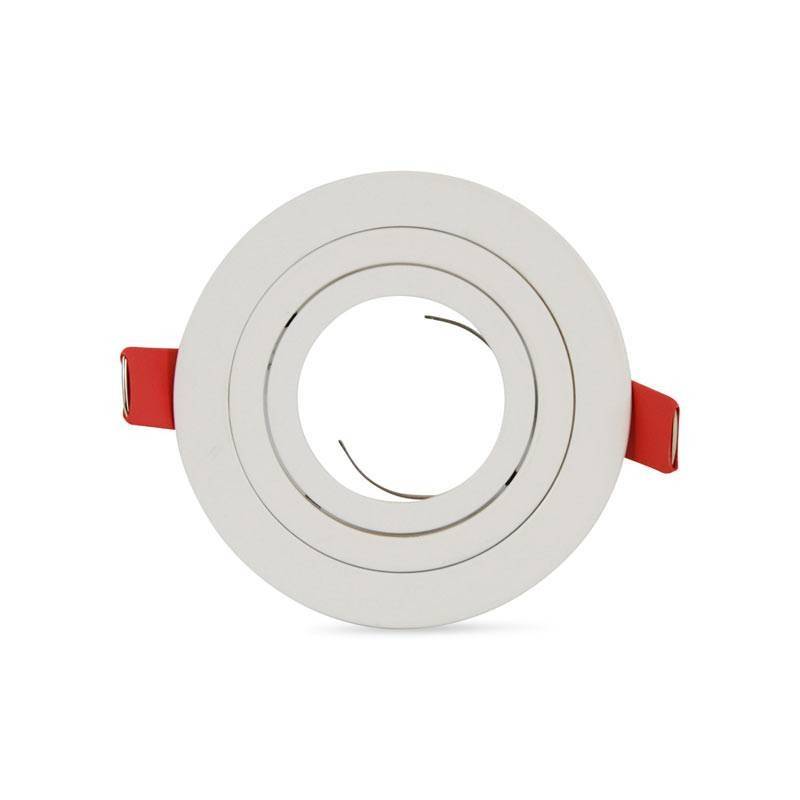 Aro downlight circular basculante PREMIUM para bombilla LED GU10