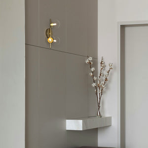 Aplique de pared con esferas de cristal "CATY" - 3 x G9 (1)