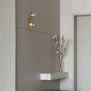 Aplique de pared con esferas de cristal "CATY" - 3 x G9 - Barcelona Led-Decoración