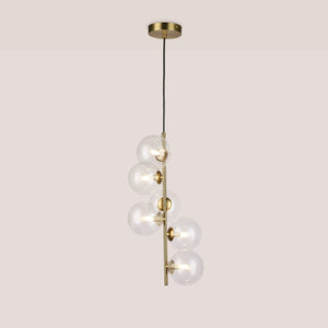 Lámpara colgante con esferas de cristal "ROMEE" - 6 x G9 - Barcelona Led-Decoración