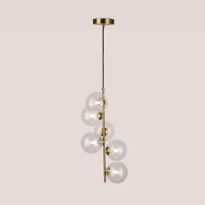 Lámpara colgante con esferas de cristal "ROMEE" - 6 x G9