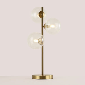 Lámpara de mesa con esferas de cristal "COMI" - 3 x G9