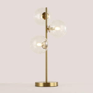 Lámpara de mesa con esferas de cristal "COMI" - 3 x G9 - Barcelona Led-Decoración