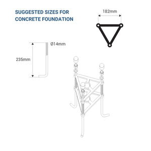 Poste de luz exterior doble Farola "TOBIA" Fumagalli - CCT - 2 x 30W - 8 opciones - E27 - Barcelona Led-