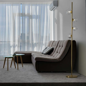 Lámpara de pie con esferas de cristal "STAND"- 4 x G9 - Barcelona Led-Decoración