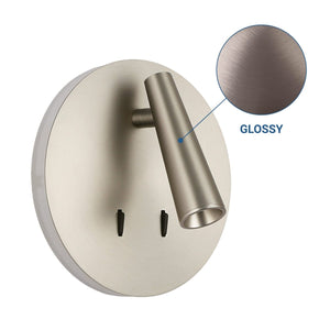 Aplique de pared "FELAM" - 3W + 6W - 2700K - CRI 85 - Barcelona Led-Decoración