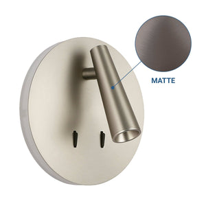 Aplique de pared "FELAM" - 3W + 6W - 2700K - CRI 85 - Barcelona Led-Decoración