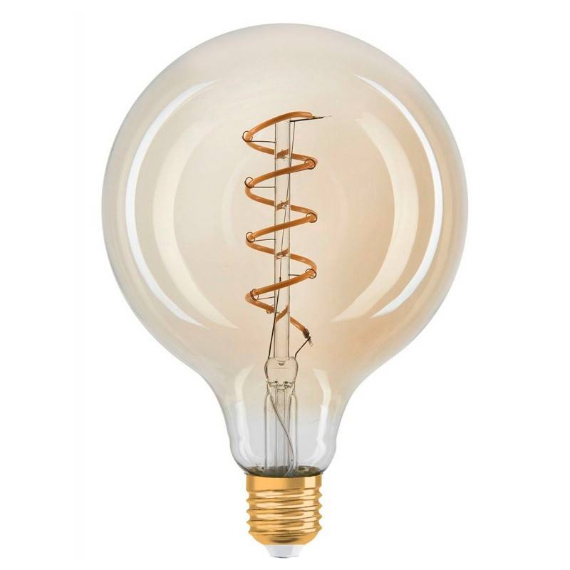 Bombilla Retro Vintage globo filamento espiral E27 G125 4W