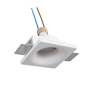 Downlight cuadrado de escayola "MUR" - Trimless - 1 x GU10 - Barcelona Led-