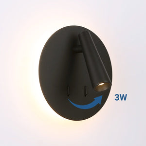 Aplique de pared "FELAM" - 3W + 6W - 2700K - CRI 85 - Barcelona Led-Decoración