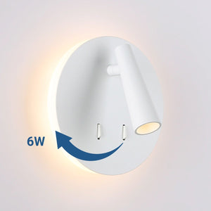 Aplique de pared "FELAM" - 3W + 6W - 2700K - CRI 85 - Barcelona Led-Decoración