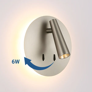 Aplique de pared "FELAM" - 3W + 6W - 2700K - CRI 85 - Barcelona Led-Decoración