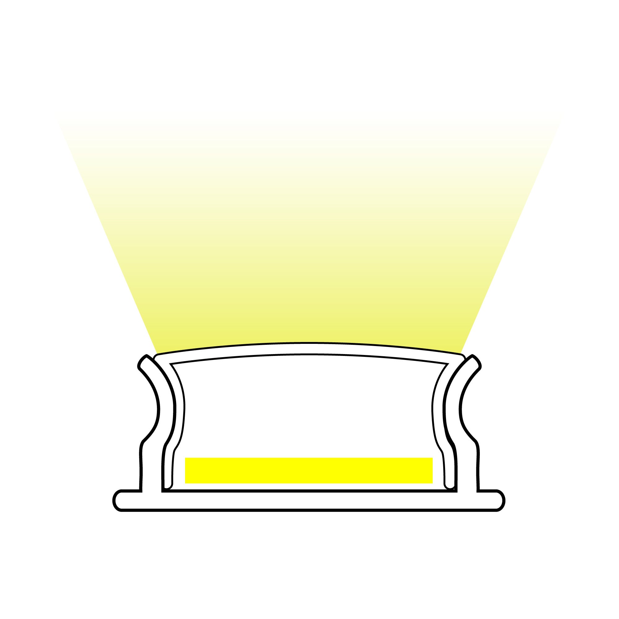 Perfil tira LED de superficie con difusor - Kit completo - 18x5mm - Tira LED ≤12mm - 2 metros (1)