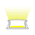 Profilé LED en saillie avec diffuseur - Kit complet - 18x5mm - Bande LED ≤12mm - 2 mètres 2