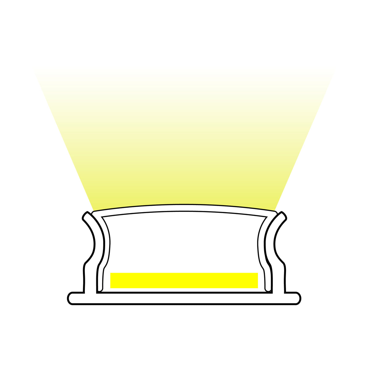Perfil tira LED de superficie con difusor - Kit completo - 18x5mm - Tira LED ≤12mm - 2 metros (1)