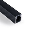Surface-mounted LED strip profile with diffuser - Complete kit - 9x7mm - LED strip ≤5mm - 2 meters 5