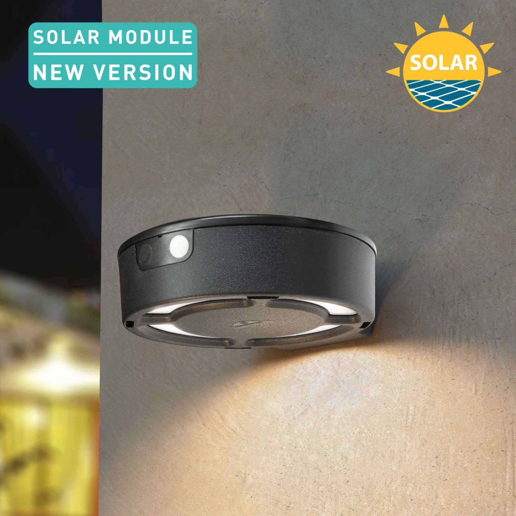 Aplique de pared solar "FORTUNATO" FUMAGALLI - Sensor PIR - 4000K - 2 modos de funcionamiento