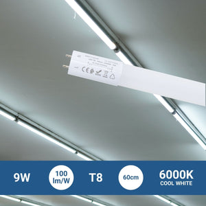 Tubo LED T8 con sensor de movimiento microondas 30-100% - 9W - 60 cm - 6000K - Barcelona Led-