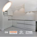 LED Mini Φωτιστικό 5W - Chip OSRAM - Χαμηλό UGR - Ø 34mm 2