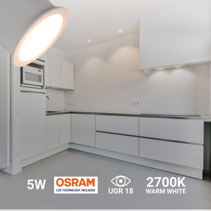 Downlight LED Mini 5W - Chip OSRAM - Bajo UGR - Ø 34mm (1)