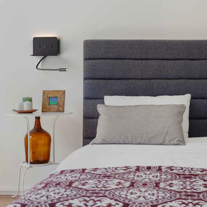 Aplique de pared para lectura "SLANGE 2" - 3W + 6W - Puerto USB + USB-C (17)