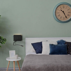 Aplique de pared para lectura "SLANGE 2" - 3W + 6W - Puerto USB + USB-C (26)
