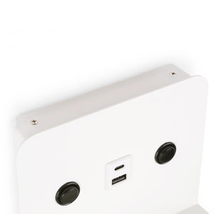Aplique de pared para lectura "SLANGE 2" - 3W + 6W - Puerto USB + USB-C (13)