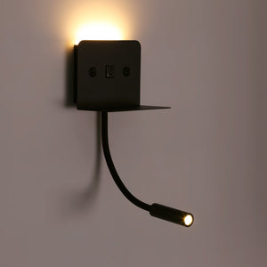 Aplique de pared para lectura "SLANGE 2" - 3W + 6W - Puerto USB + USB-C (15)