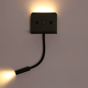 Aplique de pared para lectura "SLANGE 2" - 3W + 6W - Puerto USB + USB-C (24)
