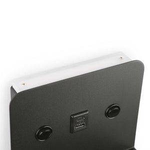 Aplique de pared para lectura "SLANGE 2" - 3W + 6W - Puerto USB + USB-C (28)