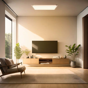 Plafón de techo LED Backlight - 60x60cm - 36W - CCT + RGB IC - Con mando a distancia - Barcelona Led-
