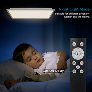 Plafón de techo LED Backlight - 60x60cm - 36W - CCT + RGB IC - Con mando a distancia (18)