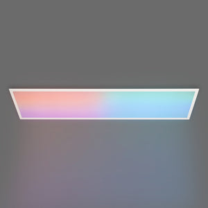 Plafón de techo LED Backlight - 120x30cm - 36W - CCT + RGB IC - Con mando a distancia (9)