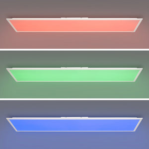 Plafón de techo LED Backlight - 120x30cm - 36W - CCT + RGB IC - Con mando a distancia (15)