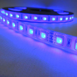 Tira de LED 12V-DC 72W 10mm multicolor RGB IP67 (SMD5050 60ch/m) Rollo 5 metros - Barcelona Led-
