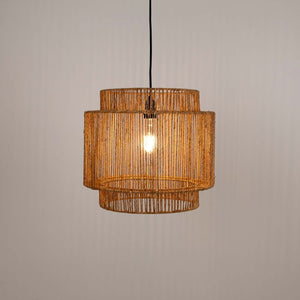 Lámpara colgante de yute "RAWA" - E27 - Barcelona Led-Decoración