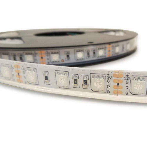 LED Strip 12V-DC 72W 10mm multicolor RGB IP67 (SMD505050 60ch/m) 5 meter roll