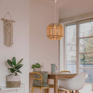 Lámpara colgante de yute "RAWA" - E27 - Barcelona Led-Decoración