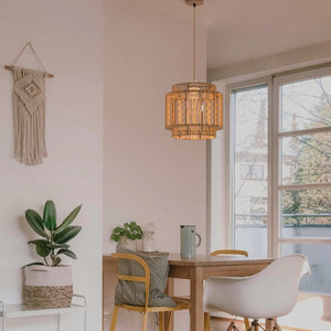 Lámpara colgante de yute "RAWA" - E27 - Barcelona Led-Decoración