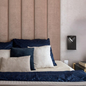 Aplique de pared para lectura "BASKOP" - Puerto USB + USB-C - 6W - Barcelona Led-Decoración