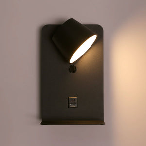 Aplique de pared para lectura "BASKOP" - Puerto USB + USB-C - 6W - Barcelona Led-Decoración