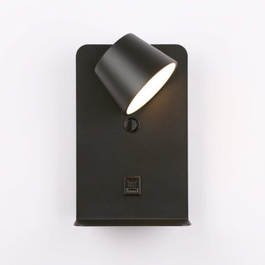 Aplique de pared para lectura "BASKOP" - Puerto USB + USB-C - 6W - Barcelona Led-Decoración