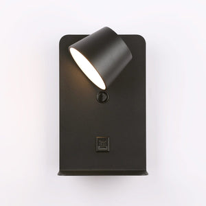 Aplique de pared para lectura "BASKOP" - Puerto USB + USB-C - 6W - Barcelona Led-Decoración